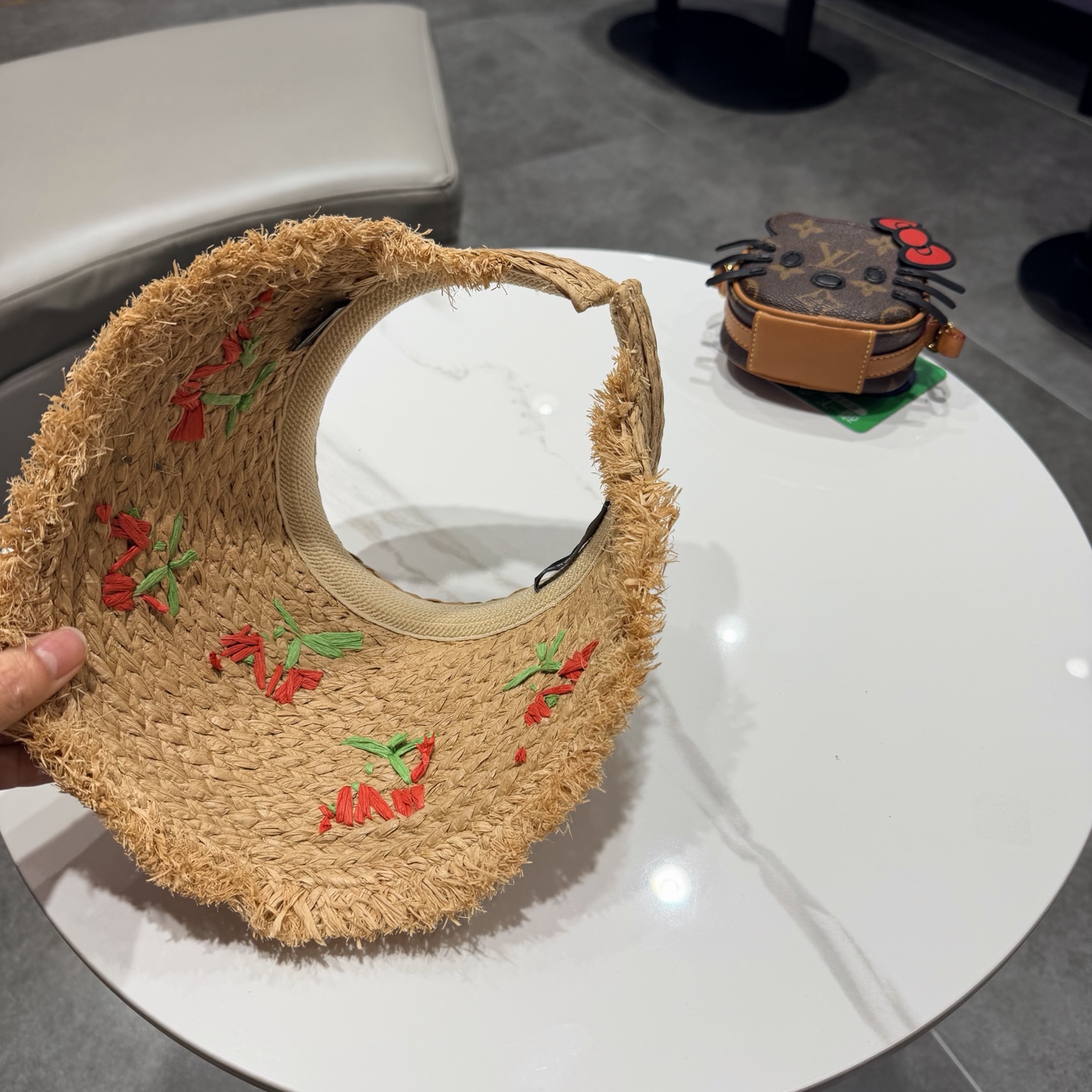 克罗心发箍式空顶草帽女帽子夏季多巴胺韩系防晒帽海边度假防晒遮阳帽子