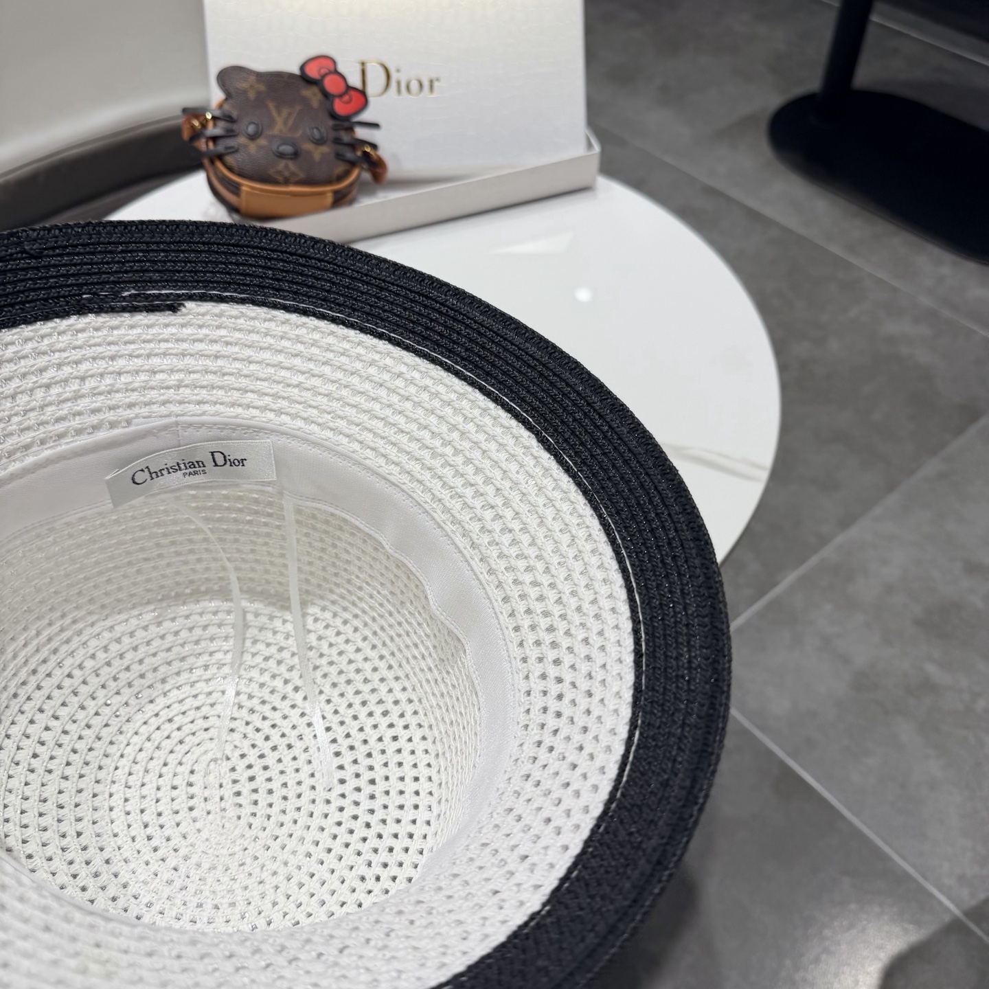 Dior迪奥新款礼帽，台湾PP草帽沿，头围57cm