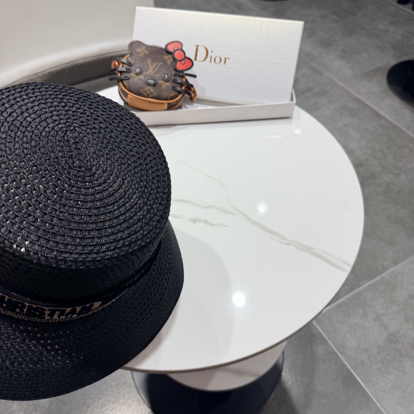 Dior迪奥新款礼帽，台湾PP草帽沿，头围57cm