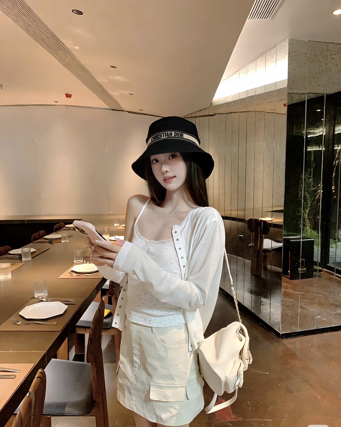 Dior迪奥新款礼帽，台湾PP草帽沿，头围57cm