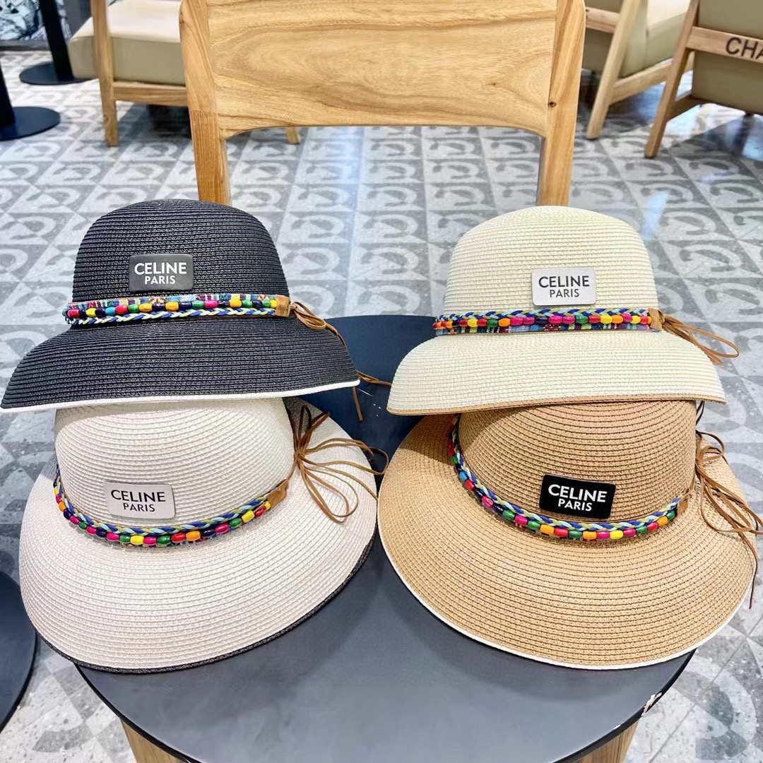 【赛琳】2026的新款草编遮阳草帽盆帽🤩沙滩风，简约大方，百搭单品～出街首选，新款帽型超美腻，新品上架