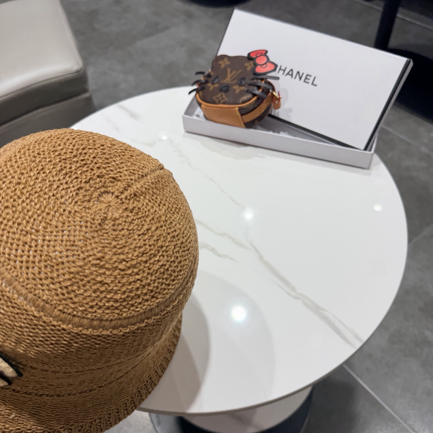 chanel香奈儿盆帽女针织渔夫帽韩版时尚休闲编织帽可折叠防晒帽宽边显瘦遮脸型