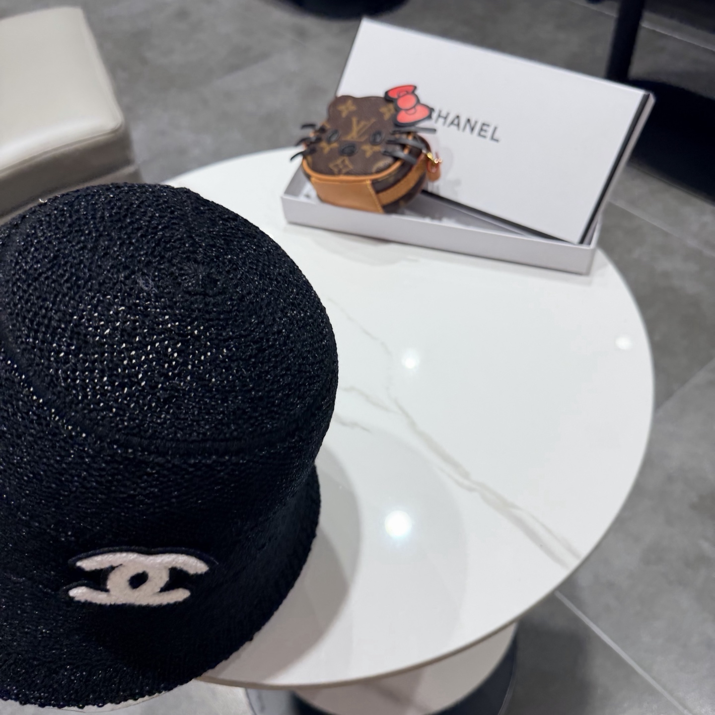 chanel香奈儿盆帽女针织渔夫帽韩版时尚休闲编织帽可折叠防晒帽宽边显瘦遮脸型