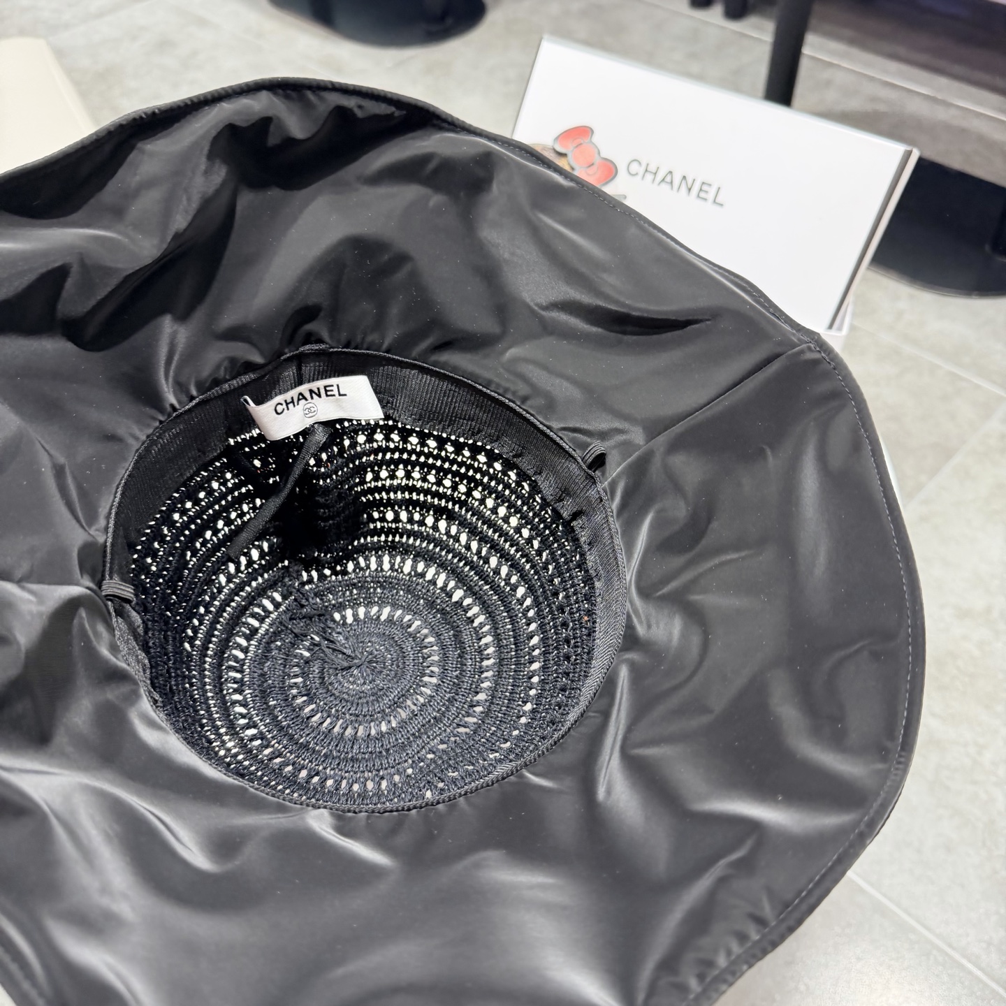 chanel设计高定定草手钩遮阳帽春夏遮阳帽女休闲渔夫帽草帽