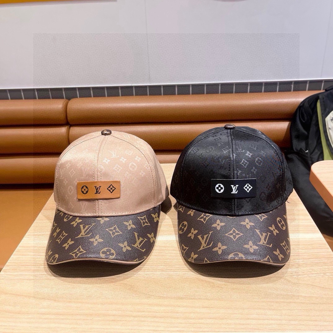 2026春夏新款LV新款鸭舌帽，高品质棒球帽，黑 咖两色，头围57cm左右