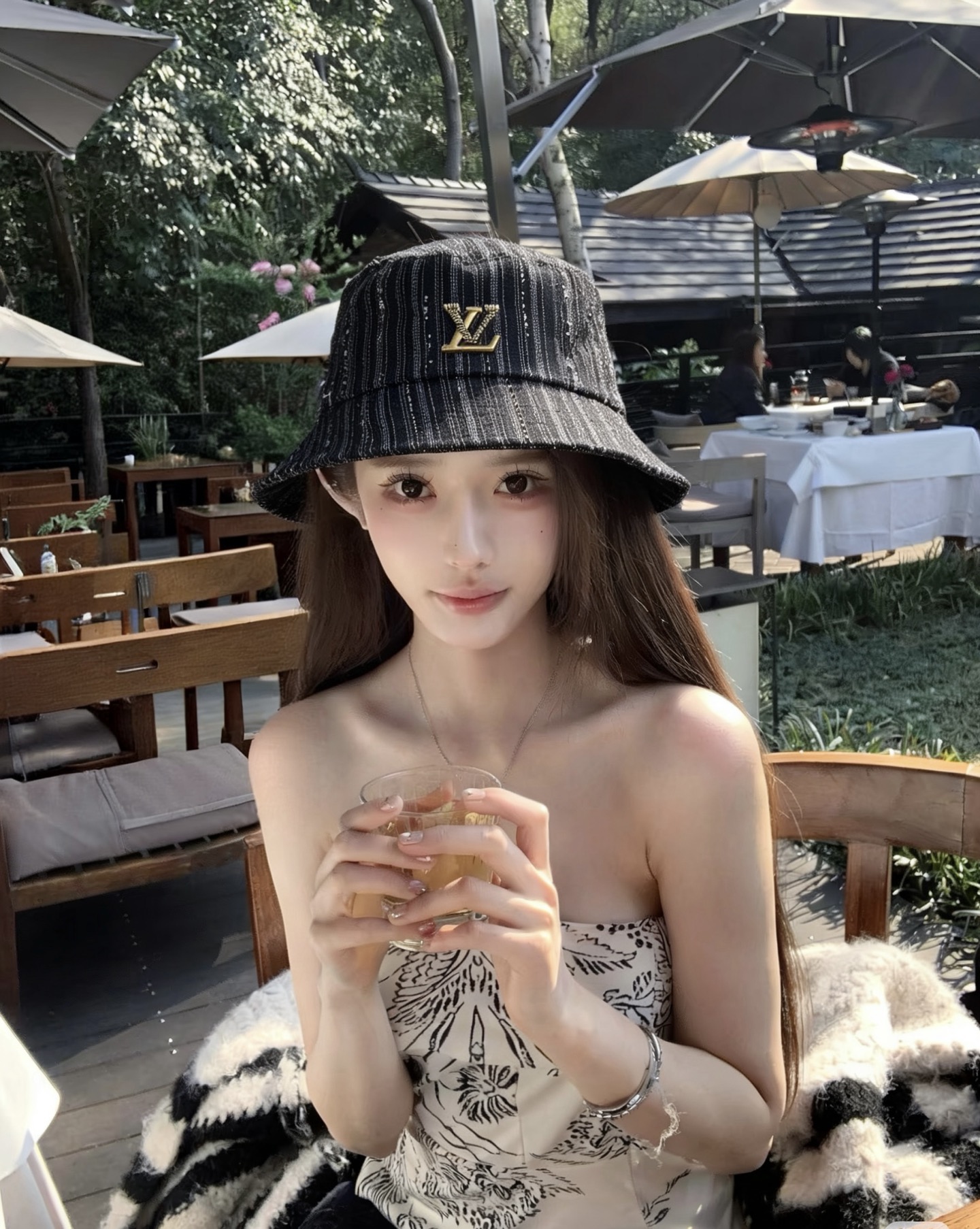 LV路易威登牛仔渔夫帽，头围57cm