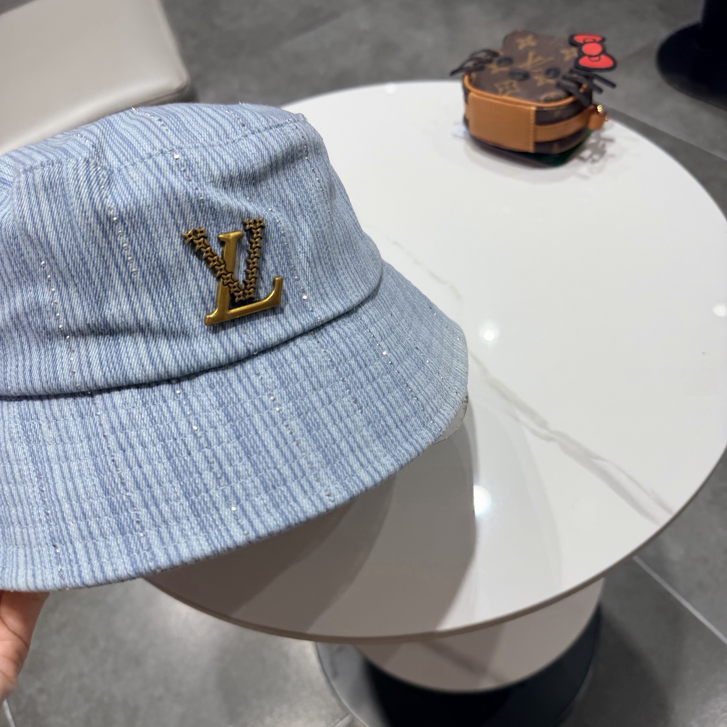 LV路易威登牛仔渔夫帽，头围57cm
