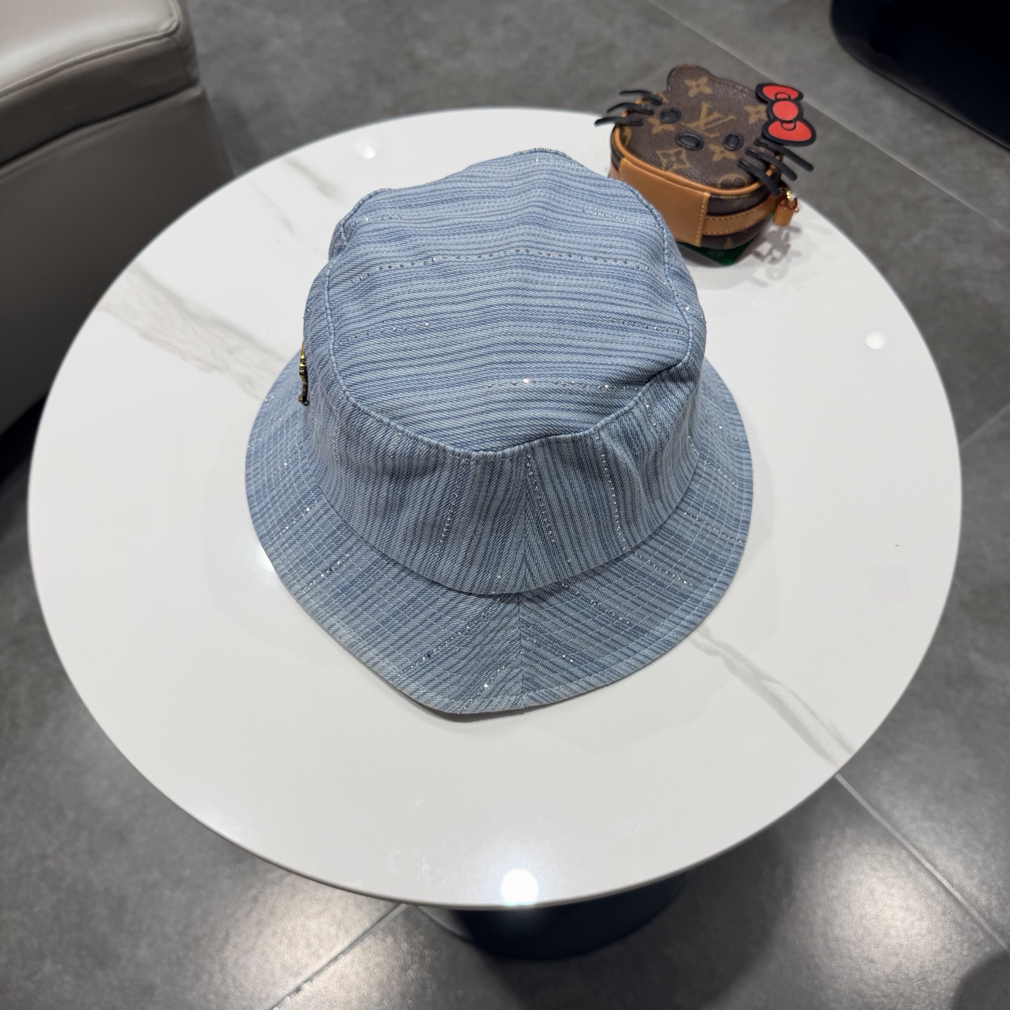 LV路易威登牛仔渔夫帽，头围57cm
