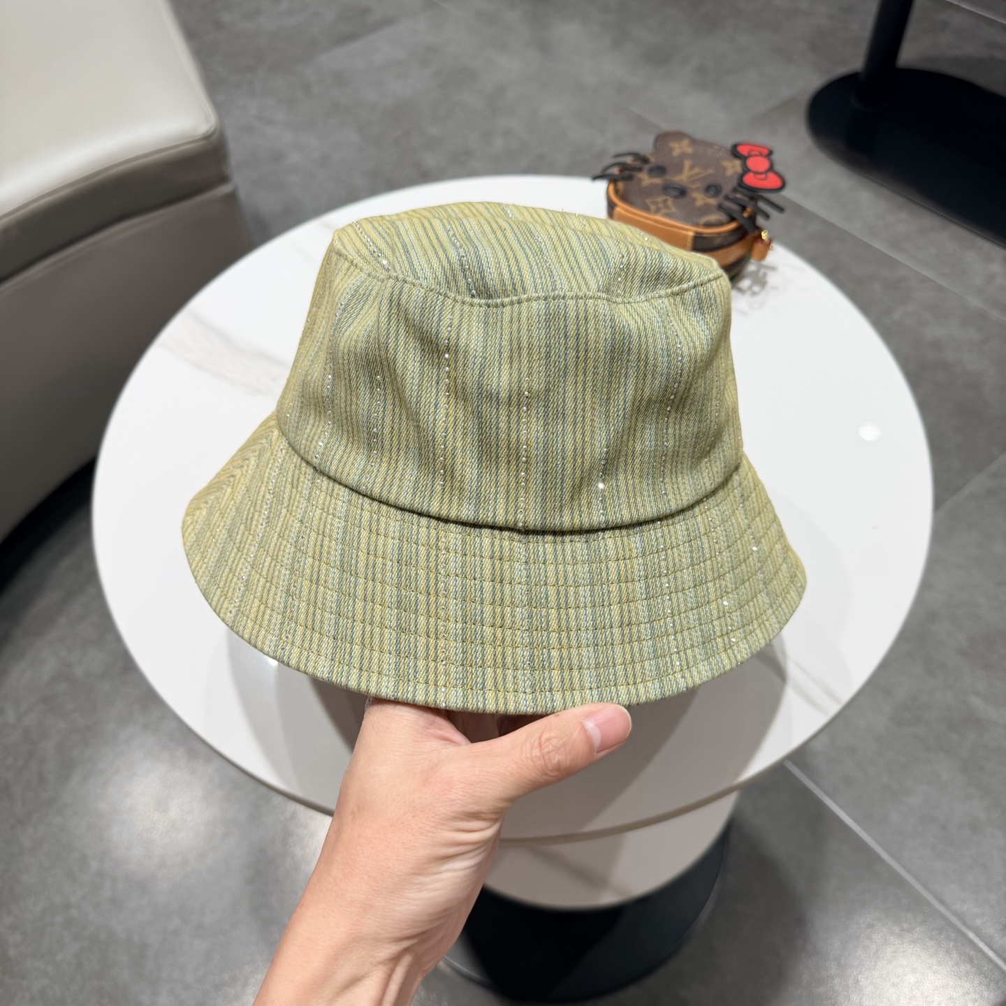 LV路易威登牛仔渔夫帽，头围57cm