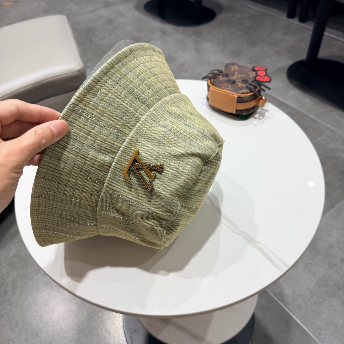 LV路易威登牛仔渔夫帽，头围57cm
