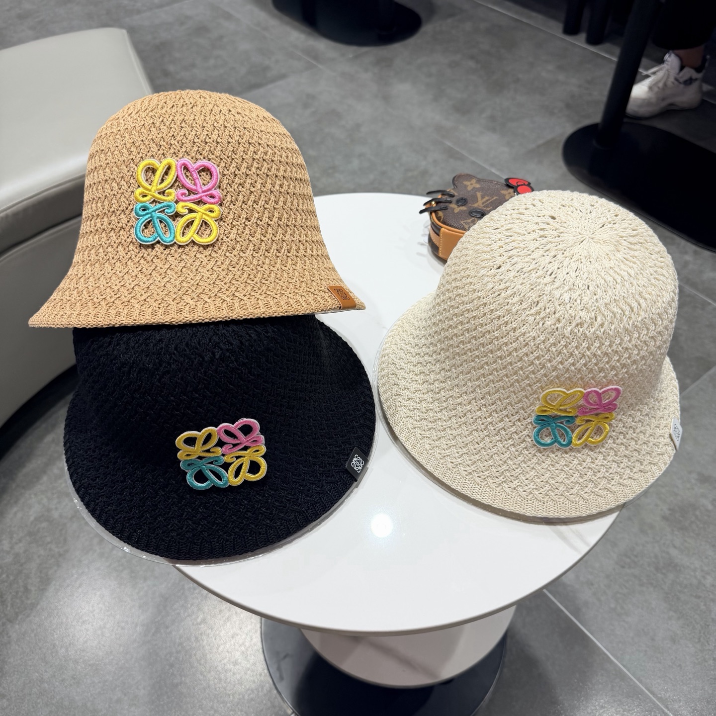 罗意威春夏新品爆款针织渔夫帽‼️‼️高版本定制百搭时尚‼️‼️‼️