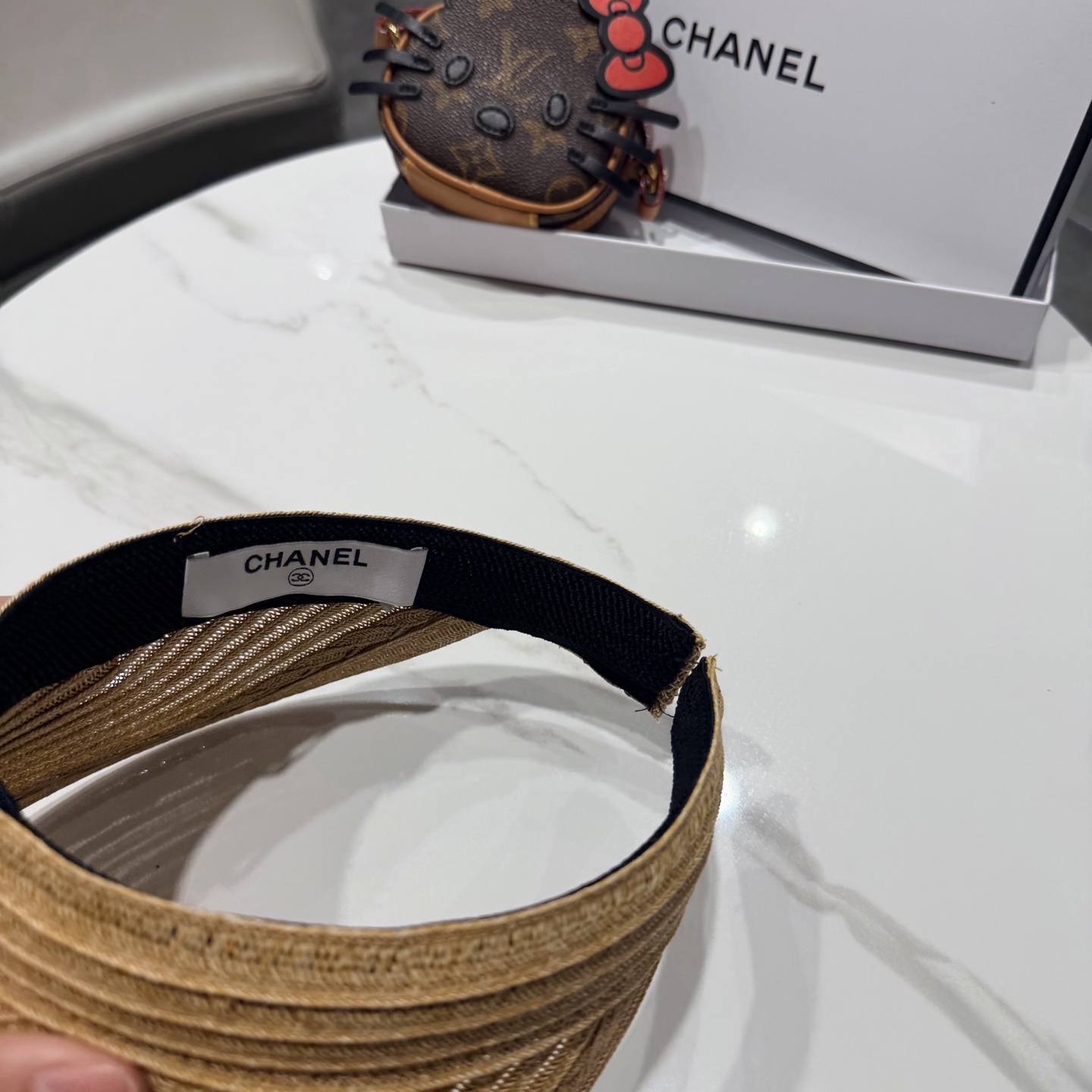 chanel香奈儿2026新款草编加大檐户外空顶帽子女防晒可折叠防紫外线遮阳帽