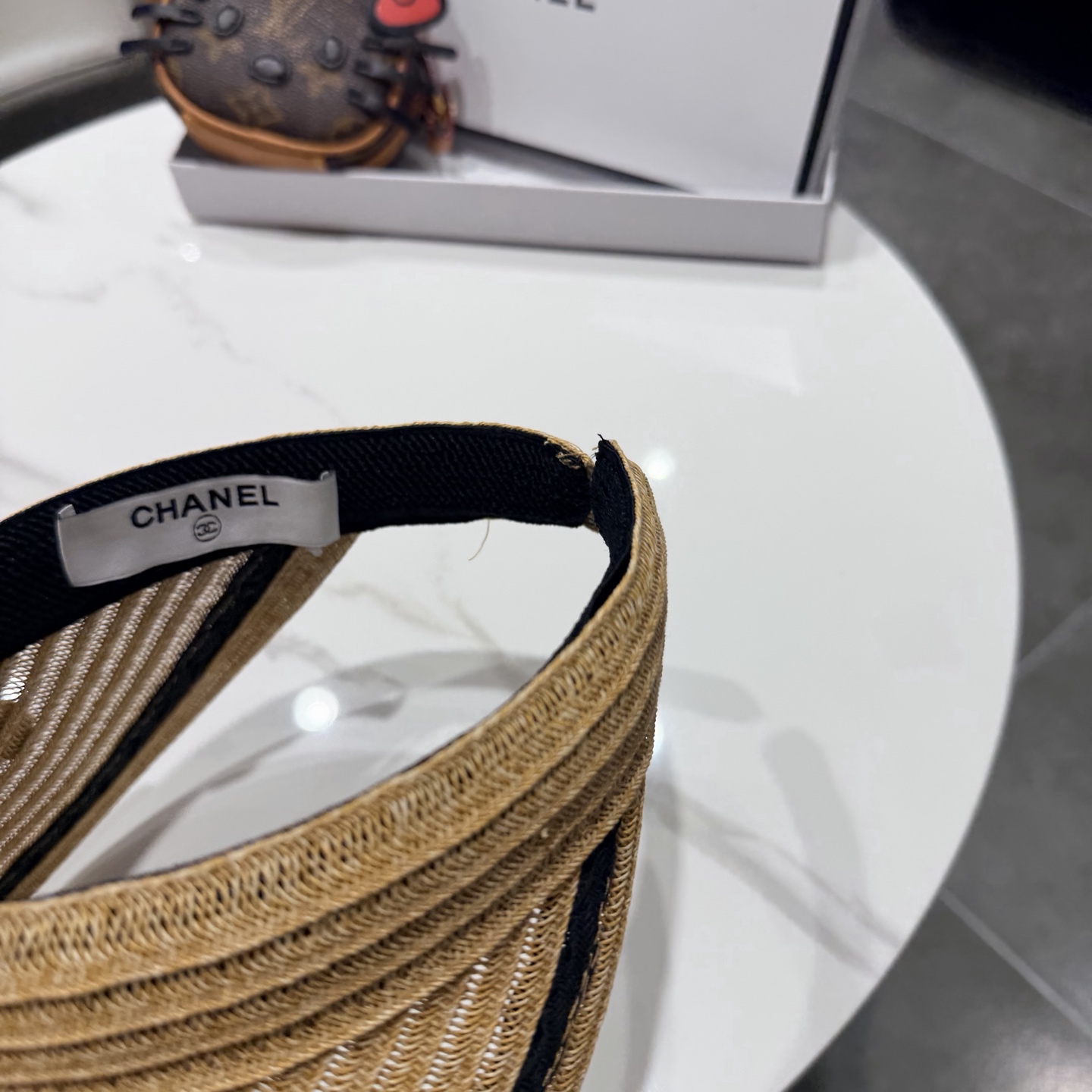 chanel香奈儿2026新款草编加大檐户外空顶帽子女防晒可折叠防紫外线遮阳帽