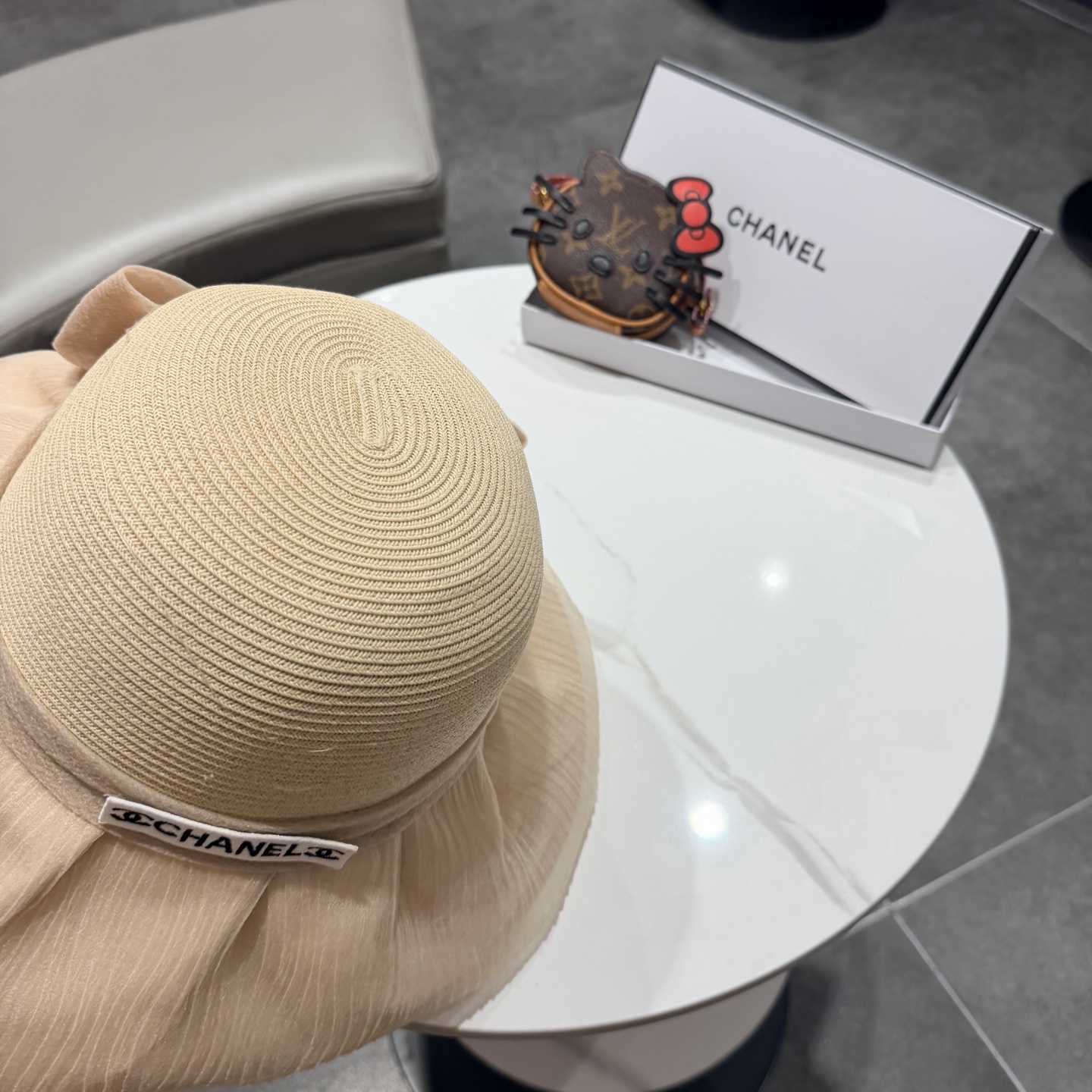 chanel2026新款遮阳帽子女春秋出游度假防紫外线渔夫帽可折叠大檐防晒帽