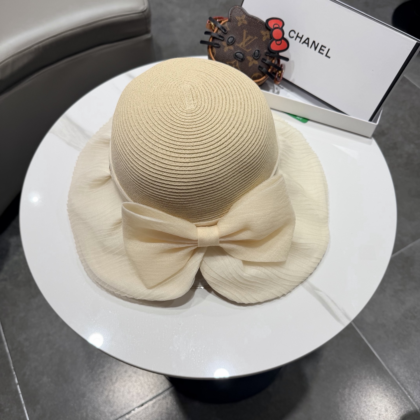 chanel2026新款遮阳帽子女春秋出游度假防紫外线渔夫帽可折叠大檐防晒帽