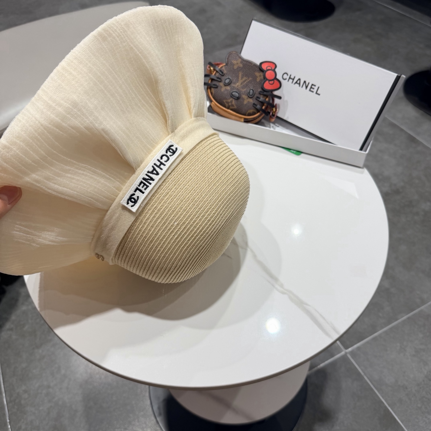 chanel2026新款遮阳帽子女春秋出游度假防紫外线渔夫帽可折叠大檐防晒帽