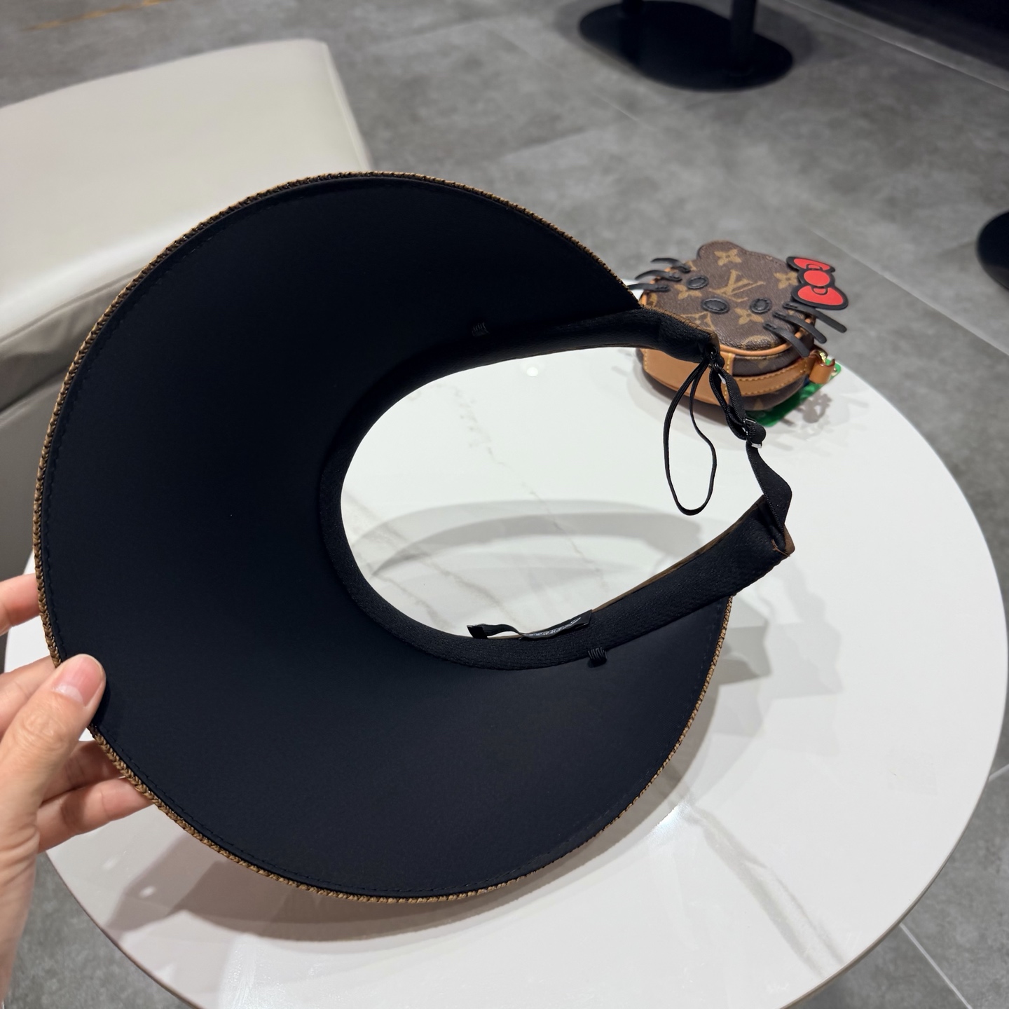 克罗心新款空顶草帽，草制作，轻盈百搭，头围57cm