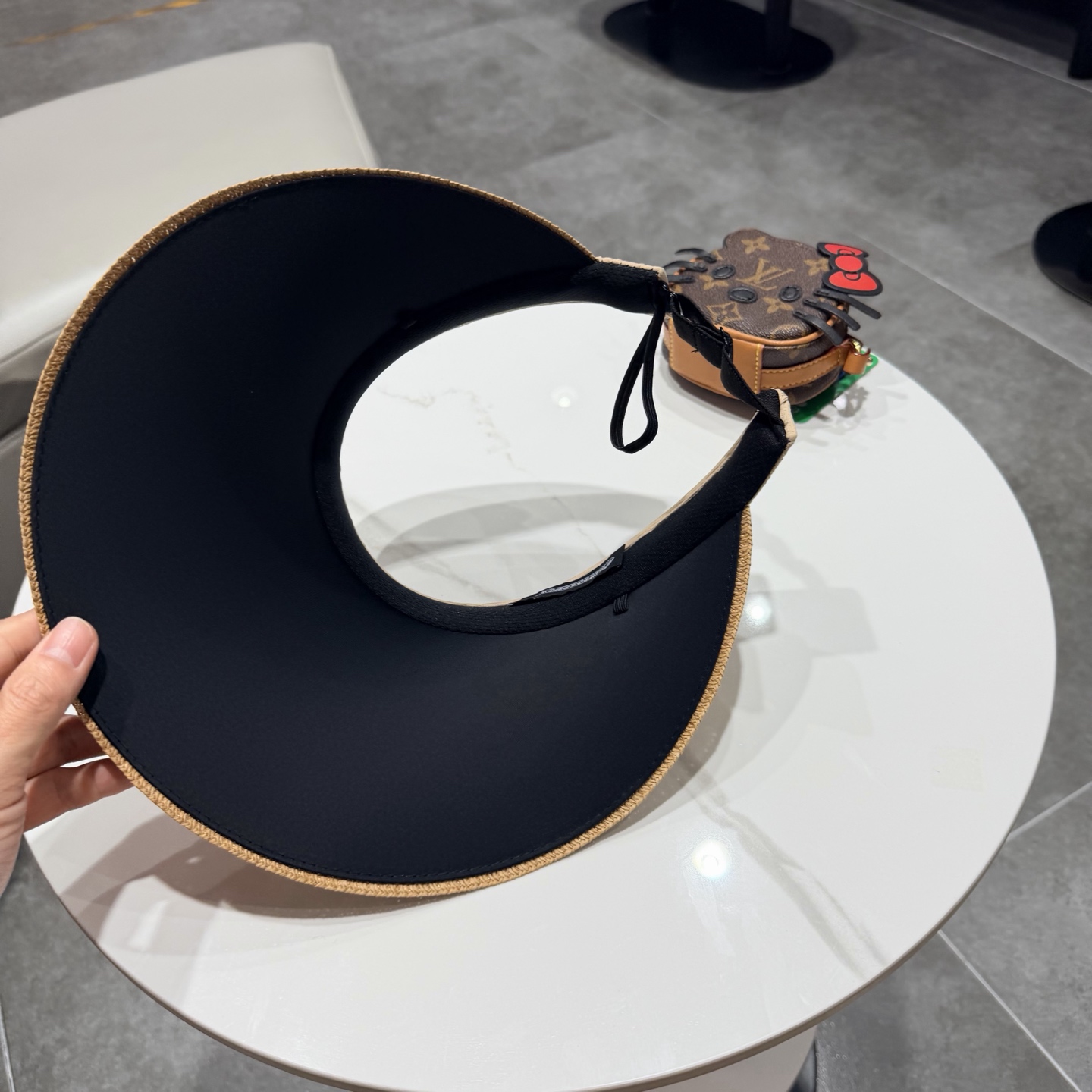 克罗心新款空顶草帽，草制作，轻盈百搭，头围57cm