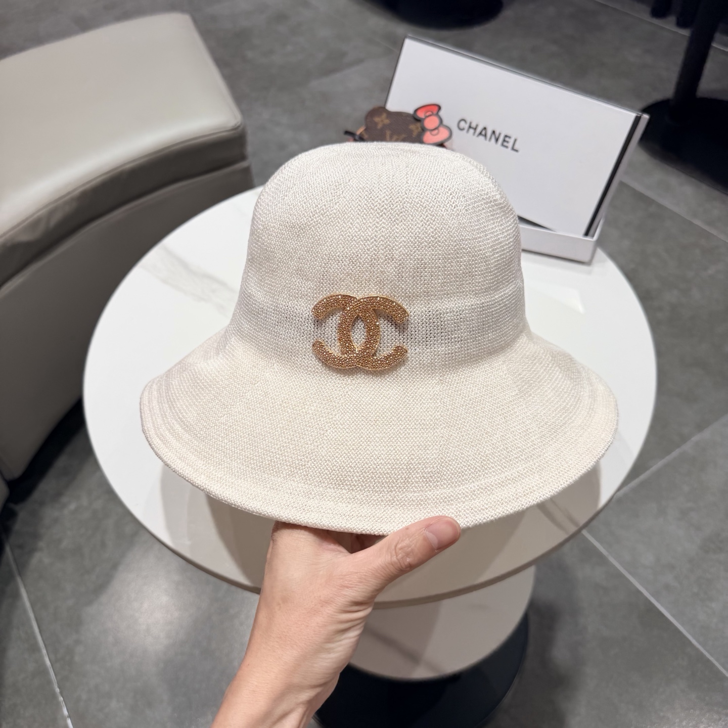 chanel新款个性时髦百搭大帽檐渔夫帽春夏出游休闲太阳帽女士防晒帽子潮