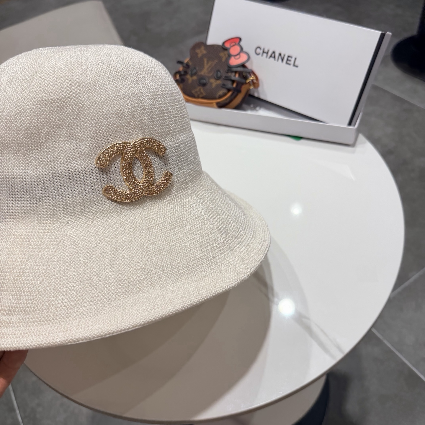 chanel新款个性时髦百搭大帽檐渔夫帽春夏出游休闲太阳帽女士防晒帽子潮