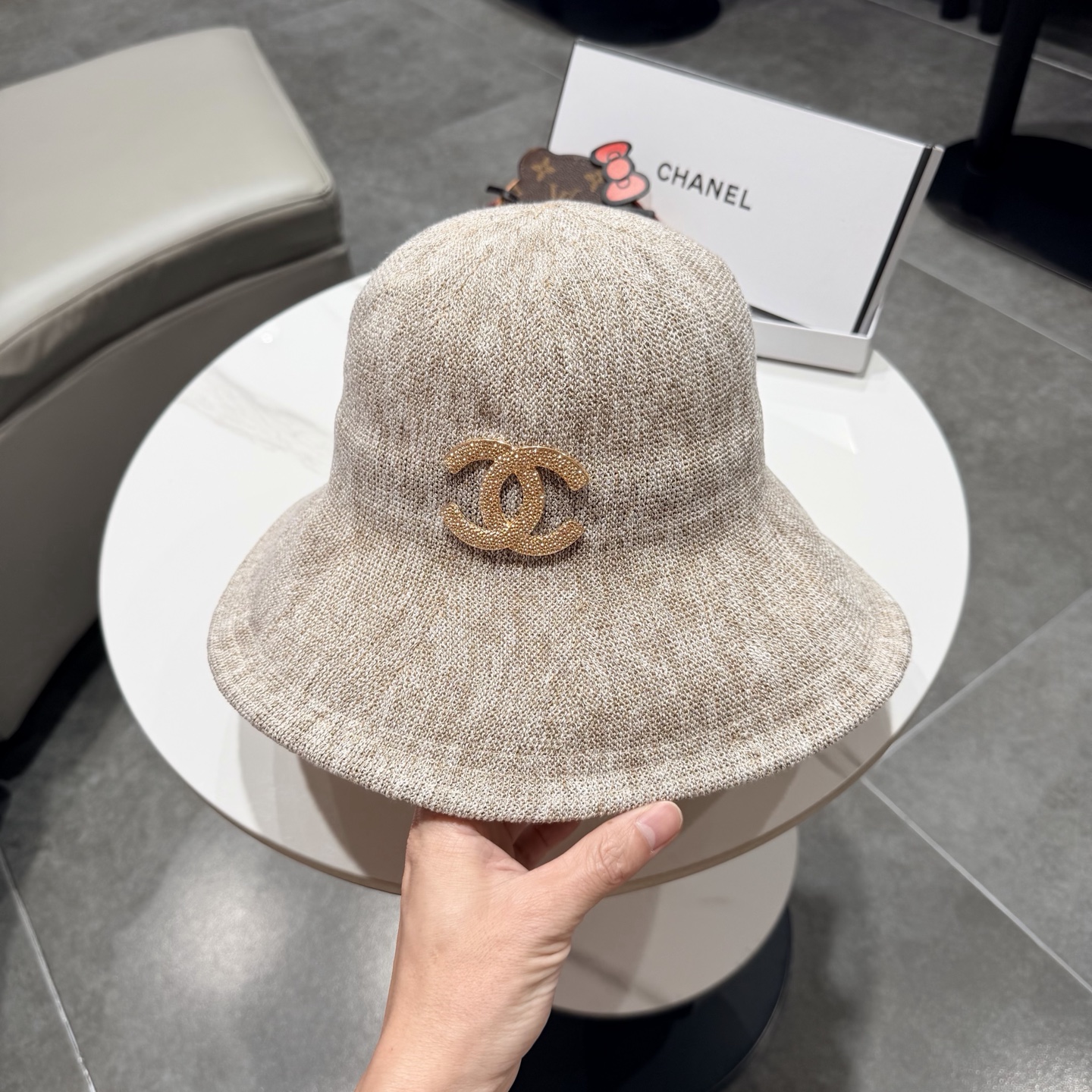 chanel新款个性时髦百搭大帽檐渔夫帽春夏出游休闲太阳帽女士防晒帽子潮