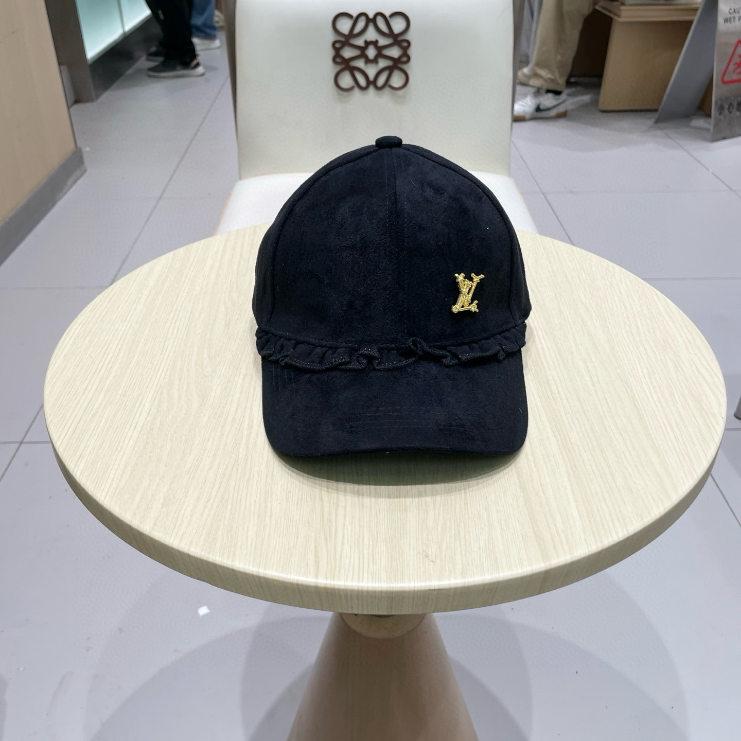 🧢路易威登LouisVuitton新款甜美花边棒球帽女早秋百搭休闲遮阳鸭舌帽子潮