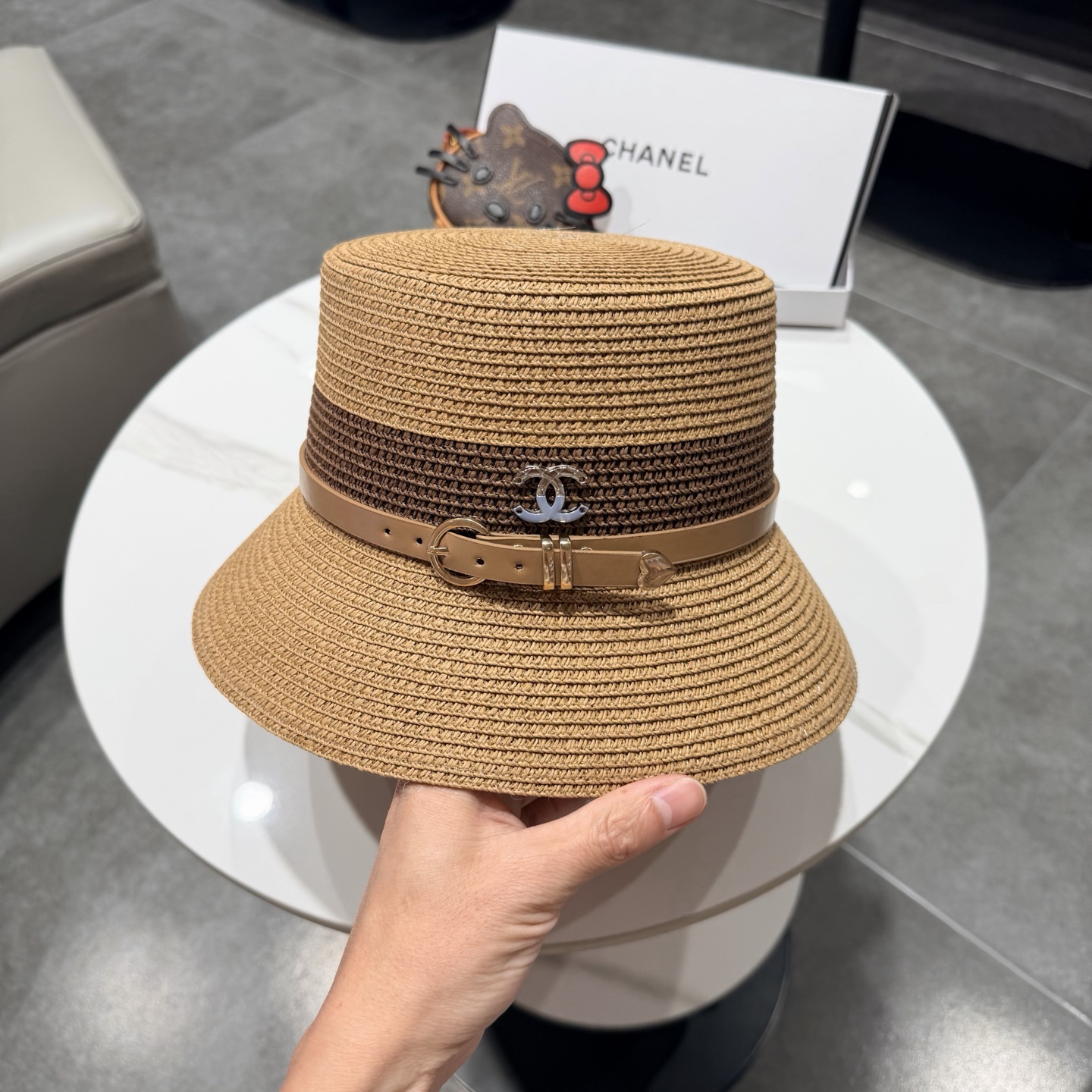 CHANEL香奈儿2026新款水桶草帽 夏天海边首选～新款材质编织而成～质感满分💯