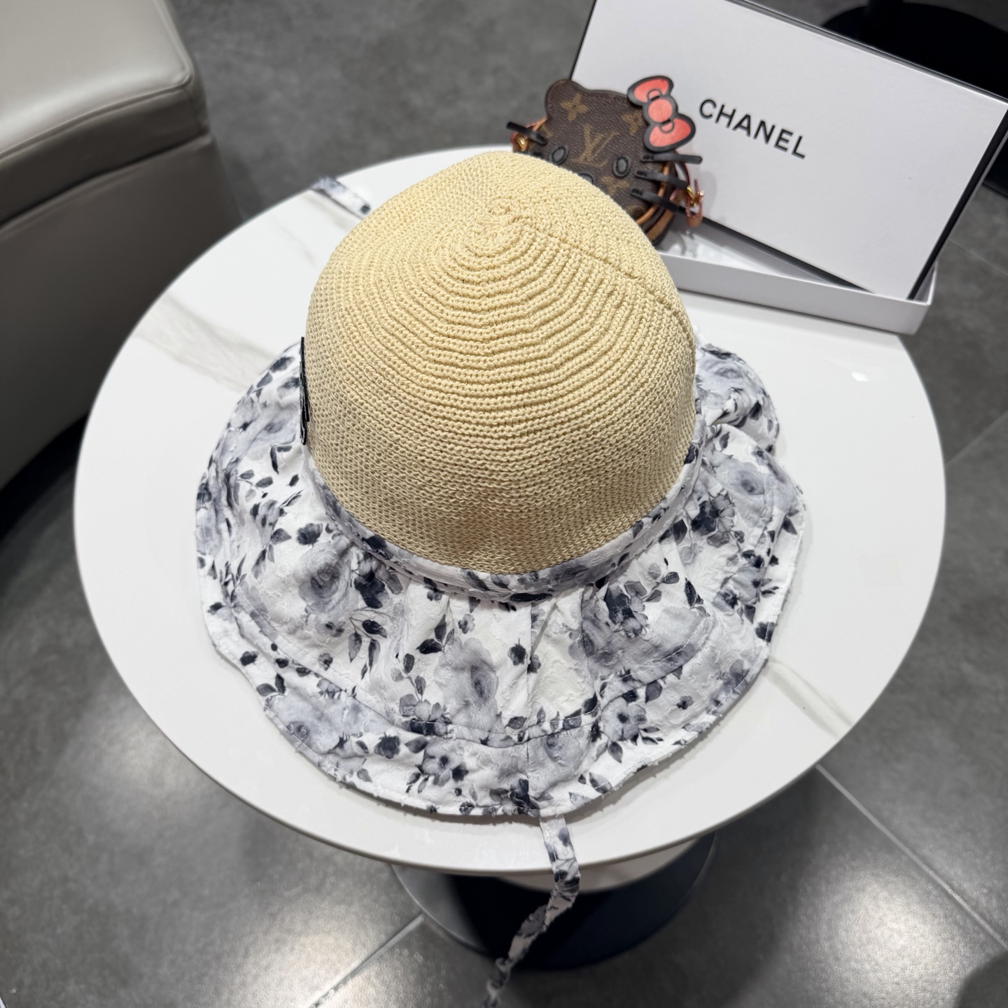 chanel遮阳帽女夏季海边度假可折叠大帽檐渔夫帽可当包包防紫外线太阳帽
