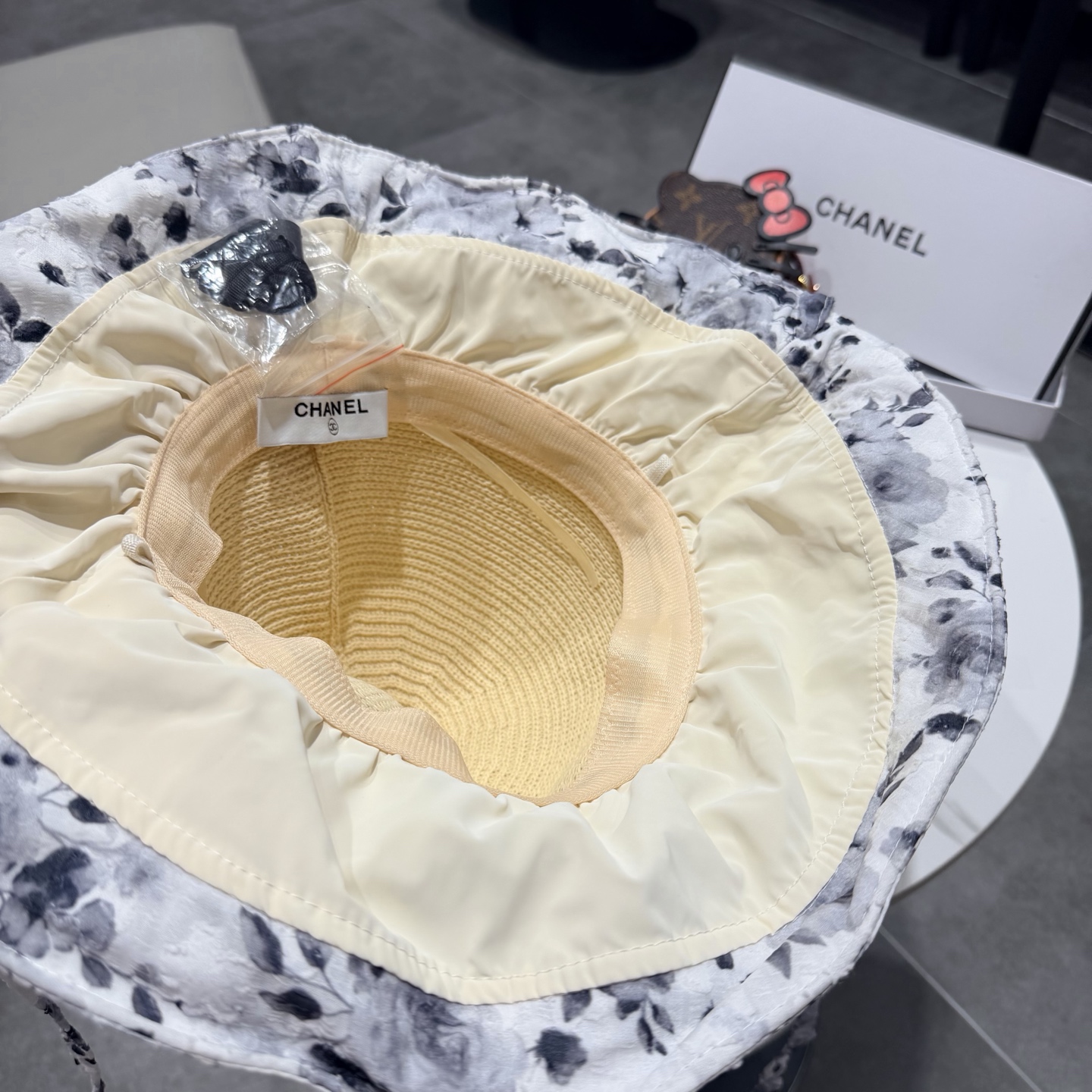 chanel遮阳帽女夏季海边度假可折叠大帽檐渔夫帽可当包包防紫外线太阳帽