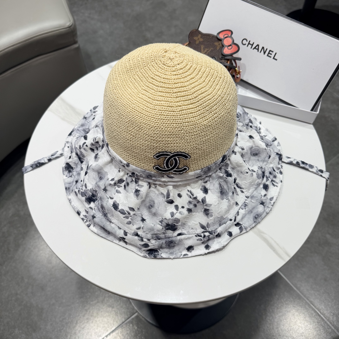 chanel遮阳帽女夏季海边度假可折叠大帽檐渔夫帽可当包包防紫外线太阳帽