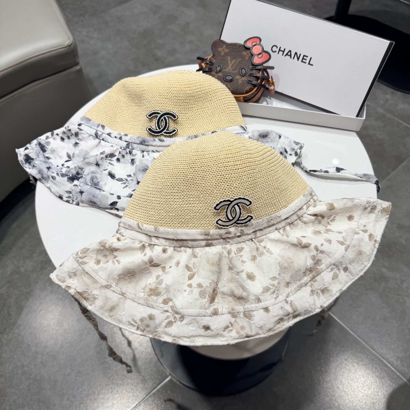 chanel遮阳帽女夏季海边度假可折叠大帽檐渔夫帽可当包包防紫外线太阳帽