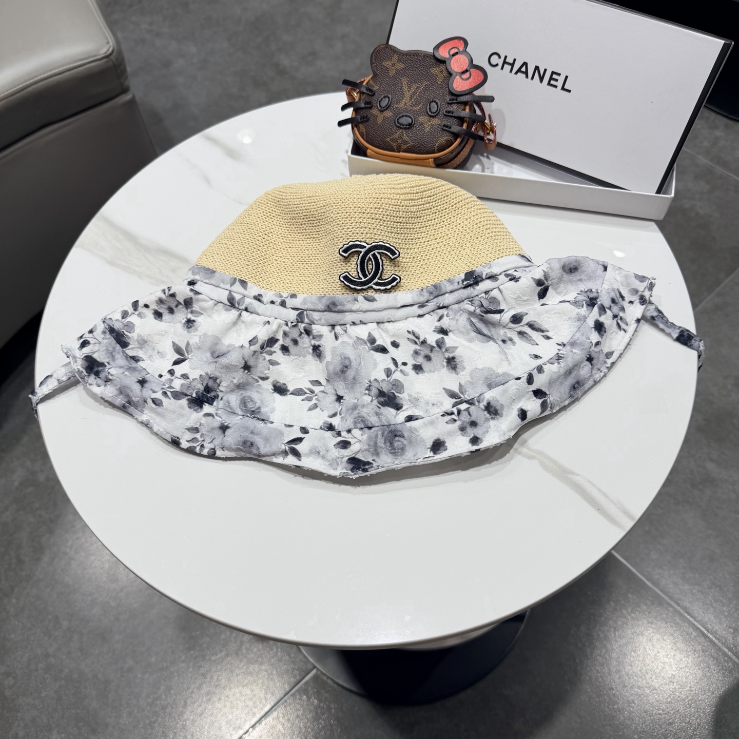 chanel遮阳帽女夏季海边度假可折叠大帽檐渔夫帽可当包包防紫外线太阳帽