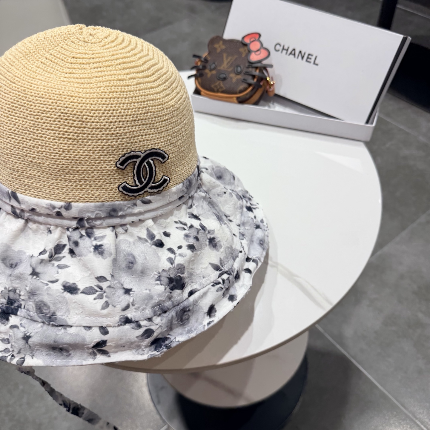 chanel遮阳帽女夏季海边度假可折叠大帽檐渔夫帽可当包包防紫外线太阳帽