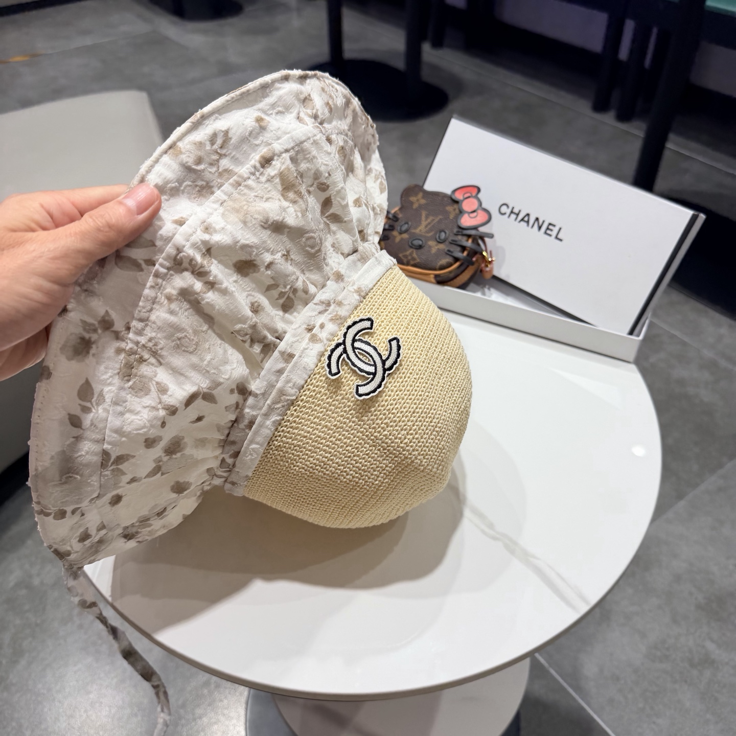 chanel遮阳帽女夏季海边度假可折叠大帽檐渔夫帽可当包包防紫外线太阳帽