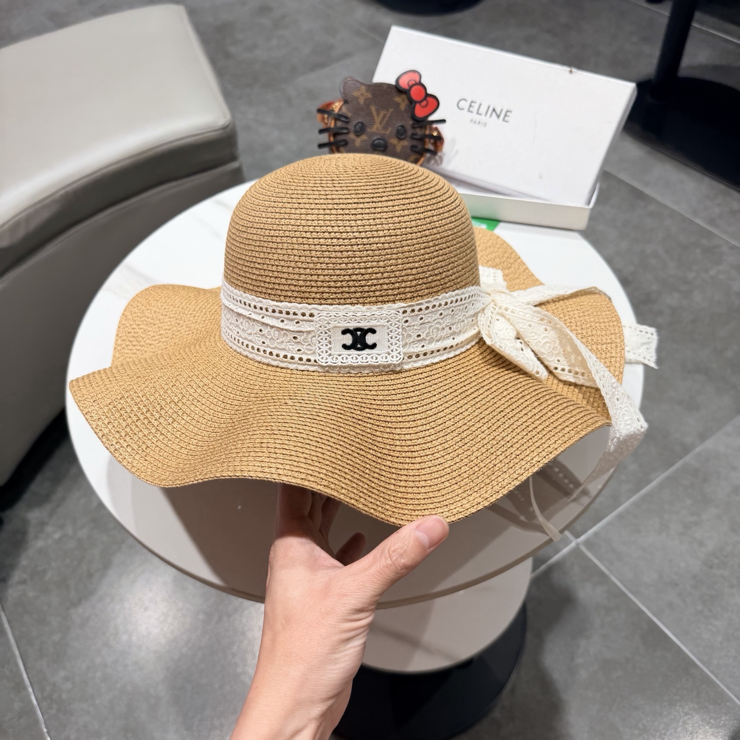 Celine赛琳新款草帽，头围57cm