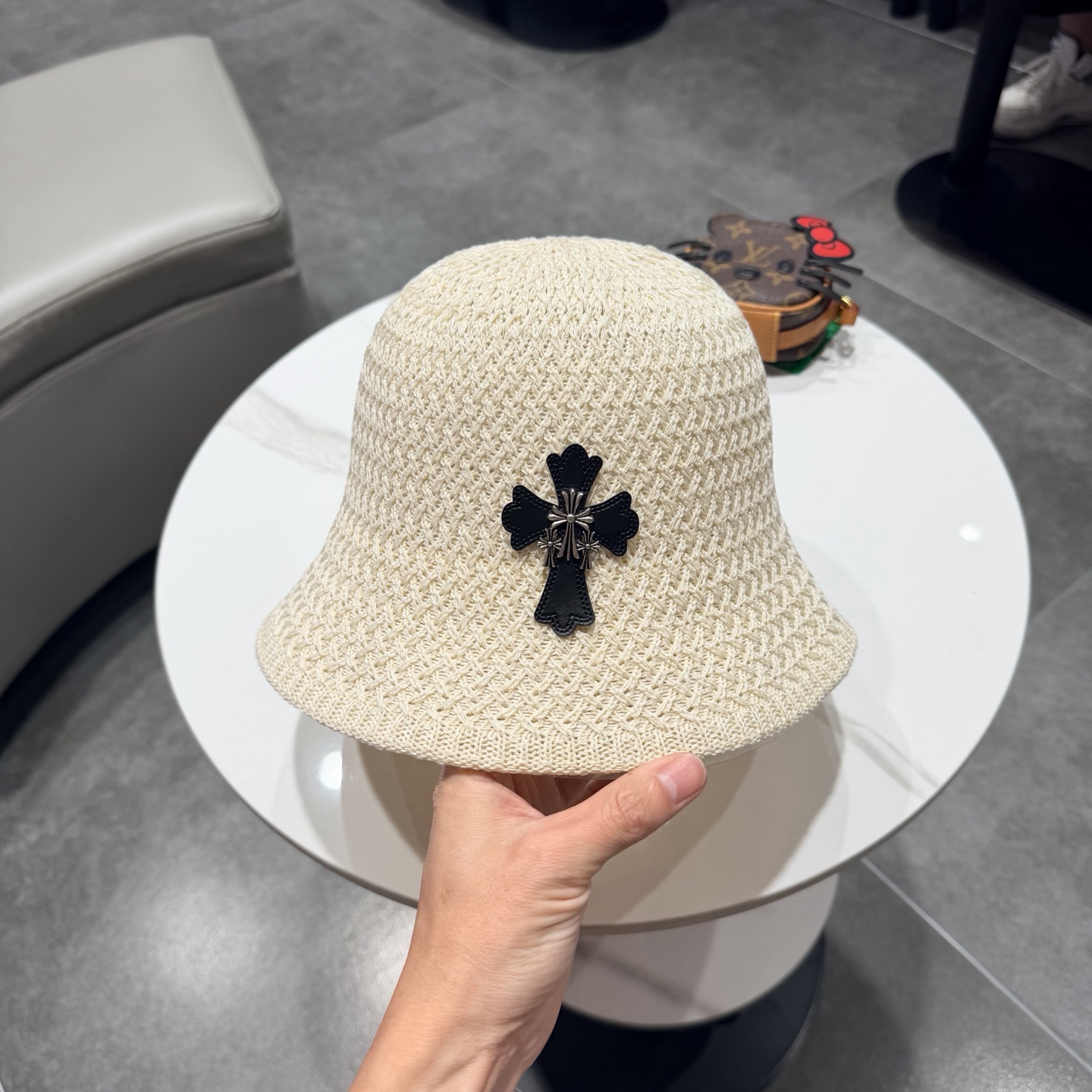 克罗心春夏新品爆款针织渔夫帽‼️‼️高版本定制百搭时尚‼️‼️‼️