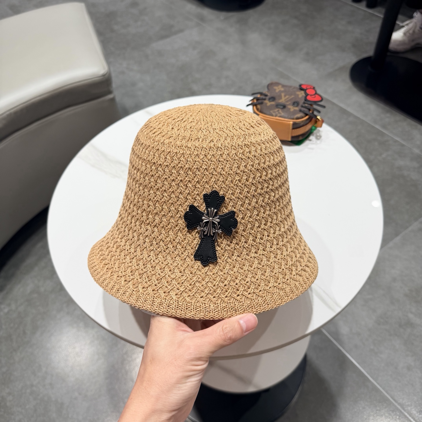 克罗心春夏新品爆款针织渔夫帽‼️‼️高版本定制百搭时尚‼️‼️‼️