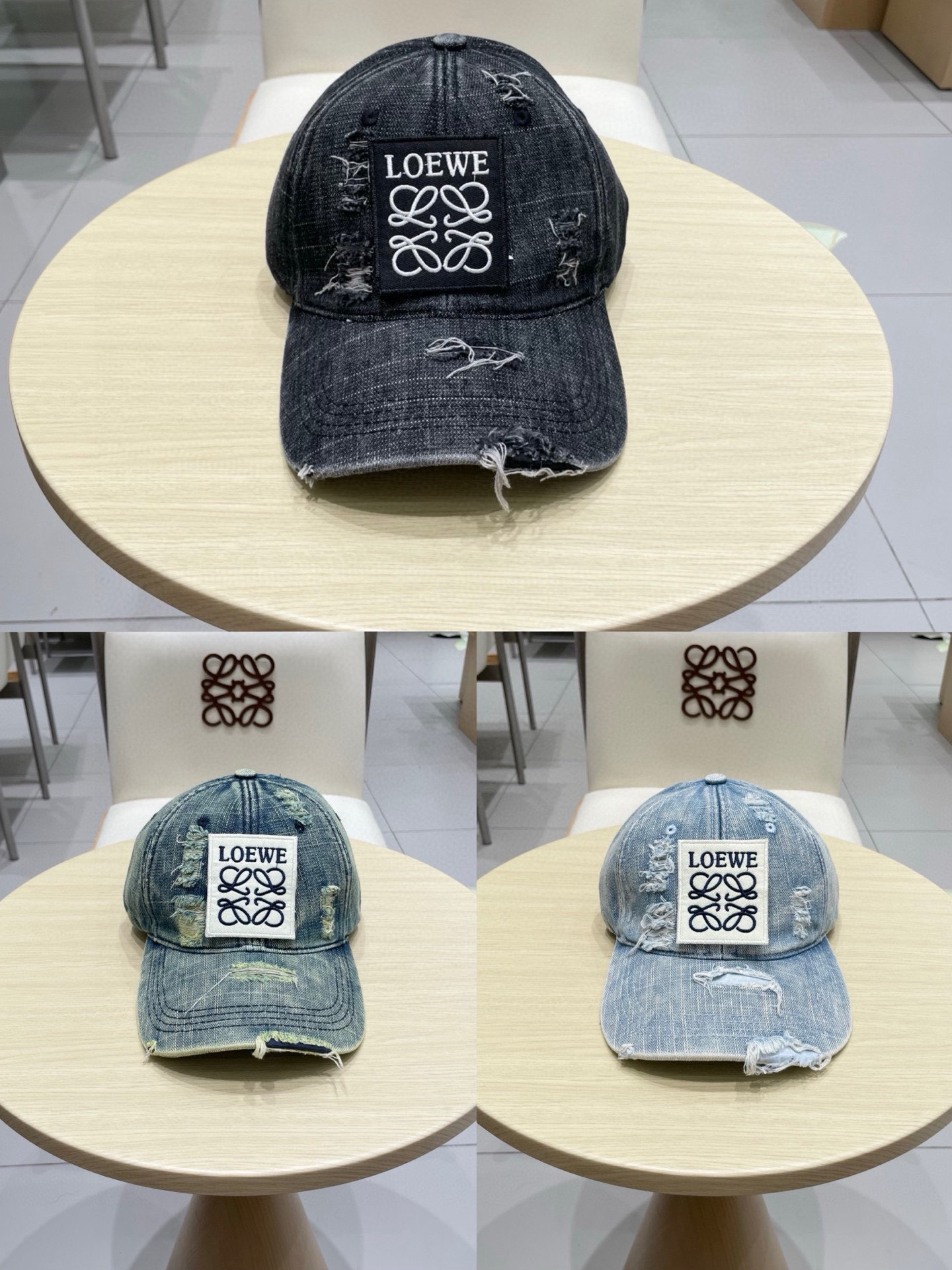 🧢罗意威Loewe～新款棒球帽🧢，简约经典logo，质感超级赞👍，精致大牌范，女神必备神器，情侣款