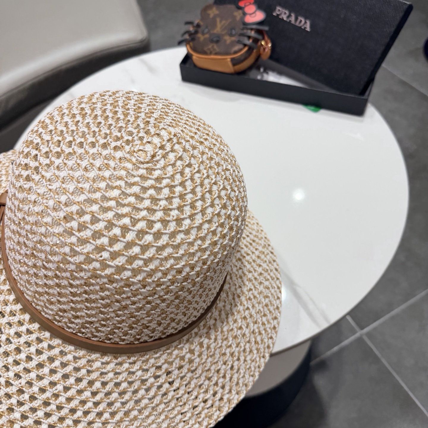 普拉达2026夏款礼帽，草帽，小清新 头围57cm