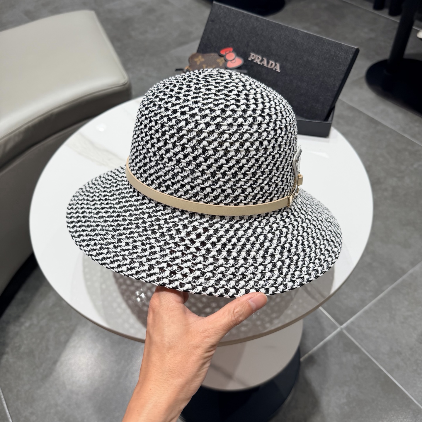 普拉达2026夏款礼帽，草帽，小清新 头围57cm