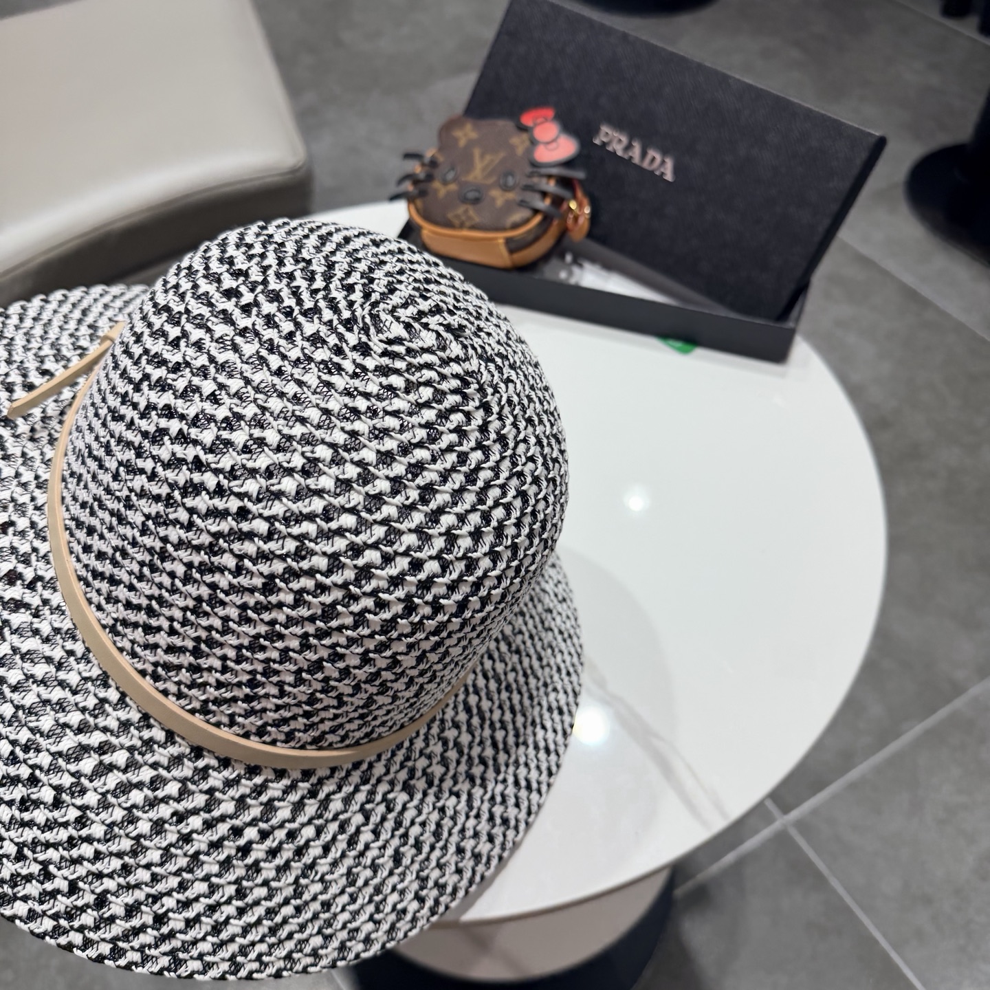 普拉达2026夏款礼帽，草帽，小清新 头围57cm