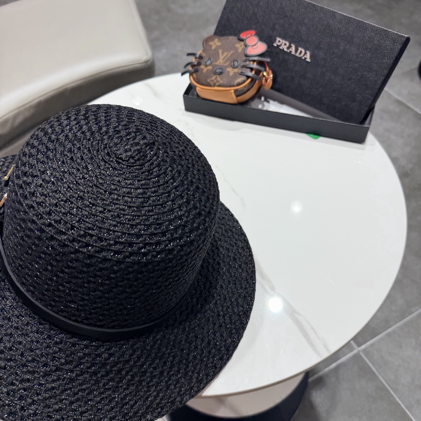 普拉达2026夏款礼帽，草帽，小清新 头围57cm