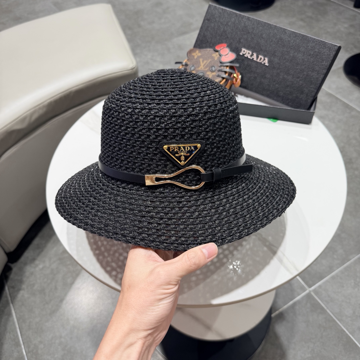 普拉达2026夏款礼帽，草帽，小清新 头围57cm