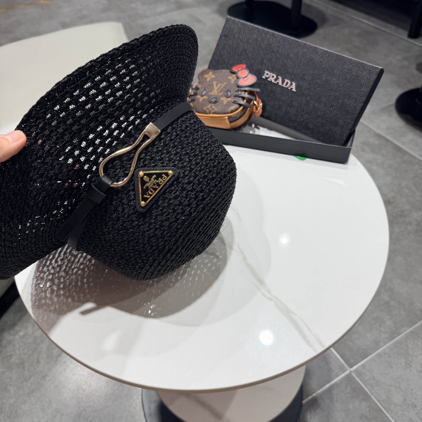 普拉达2026夏款礼帽，草帽，小清新 头围57cm