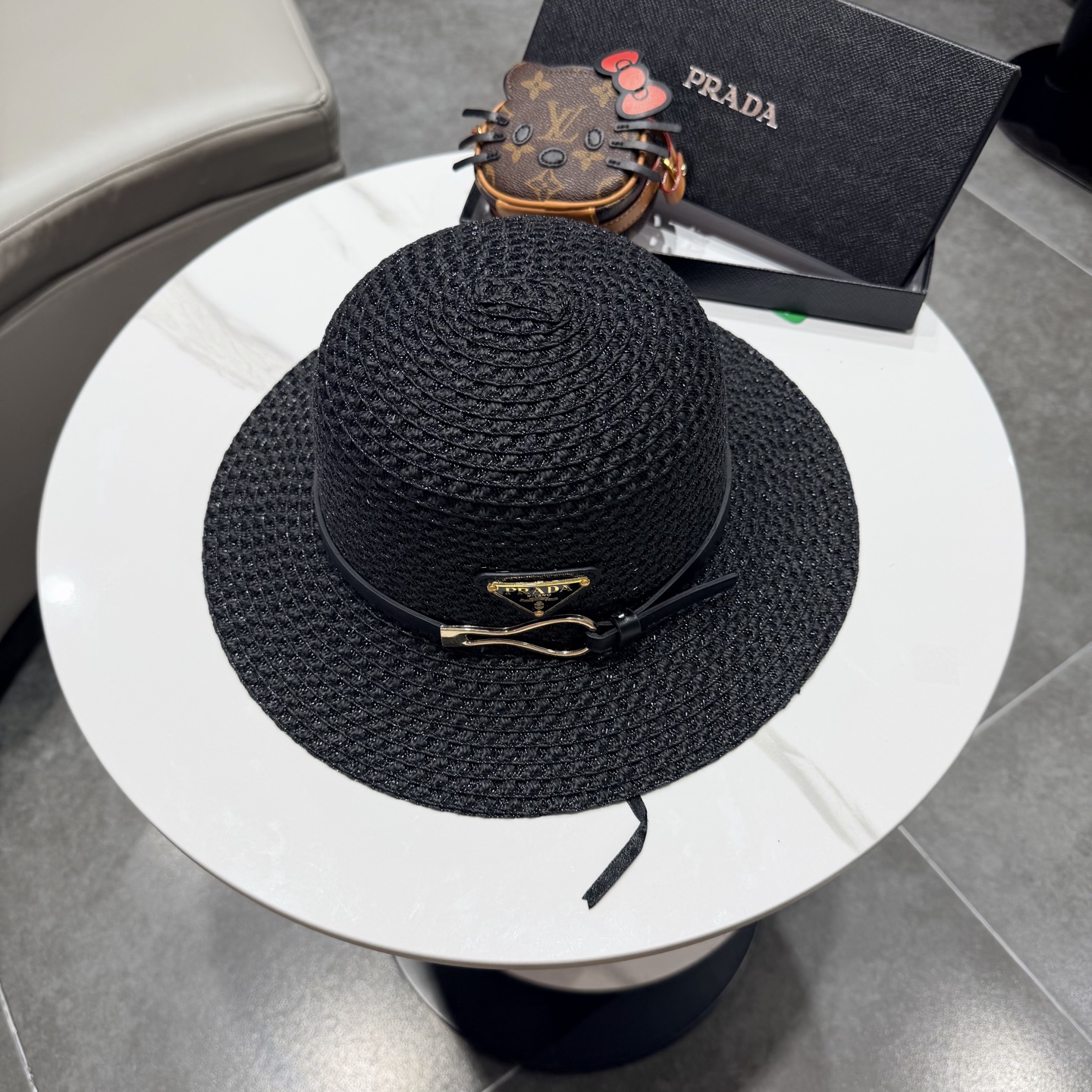 普拉达2026夏款礼帽，草帽，小清新 头围57cm