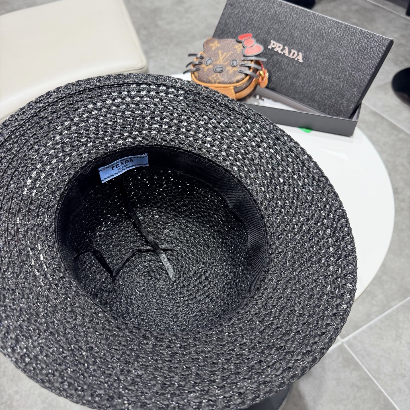 普拉达2026夏款礼帽，草帽，小清新 头围57cm