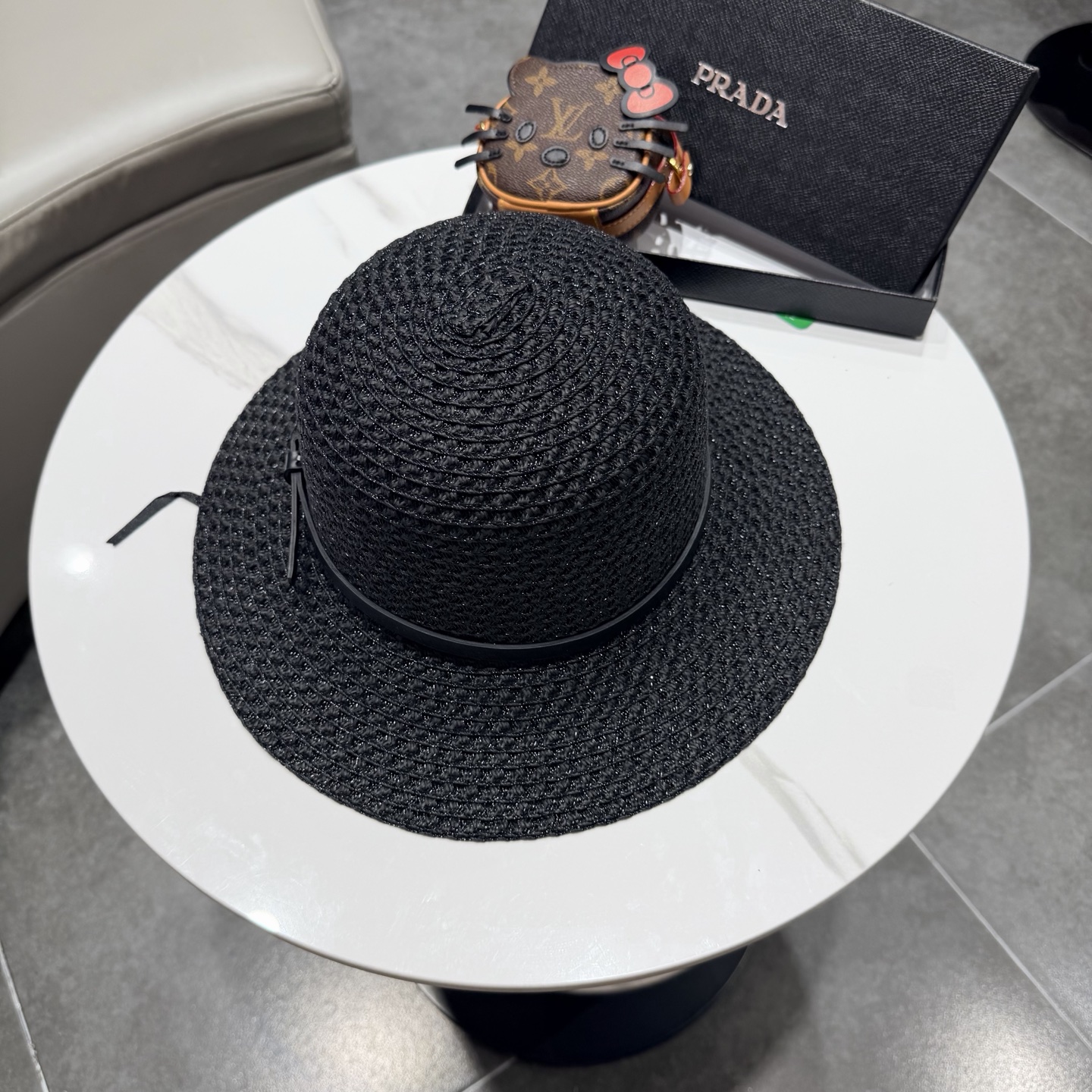 普拉达2026夏款礼帽，草帽，小清新 头围57cm