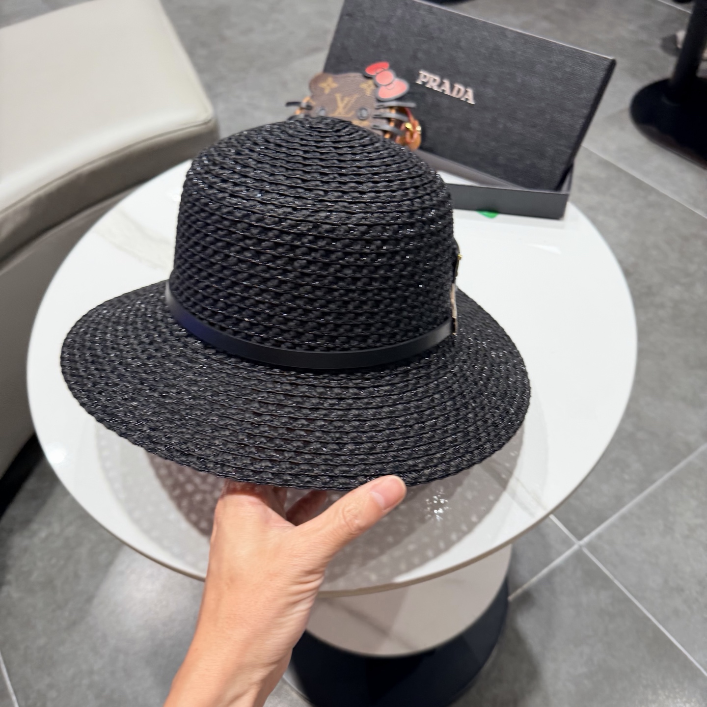 普拉达2026夏款礼帽，草帽，小清新 头围57cm