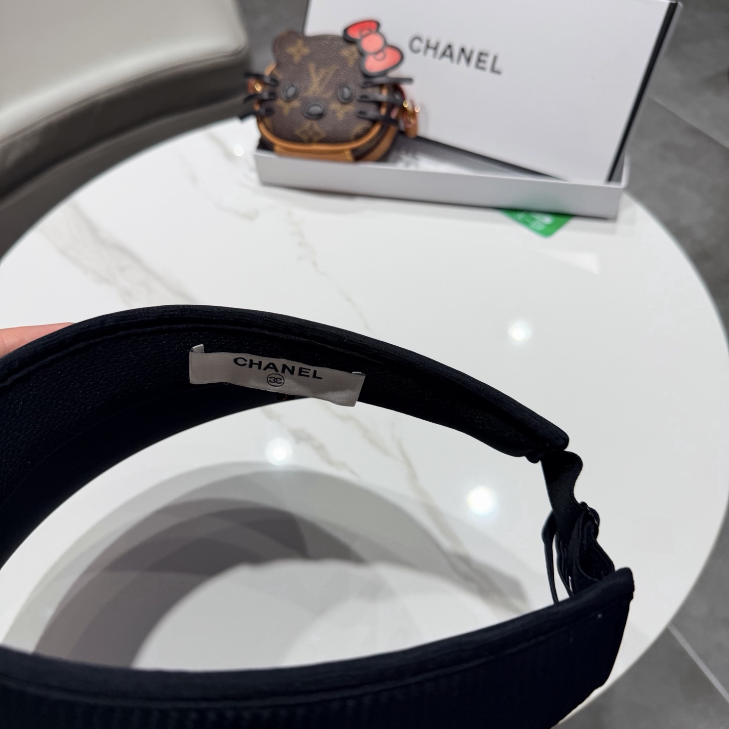 Chanel香奈儿发箍遮阳帽 空顶草帽