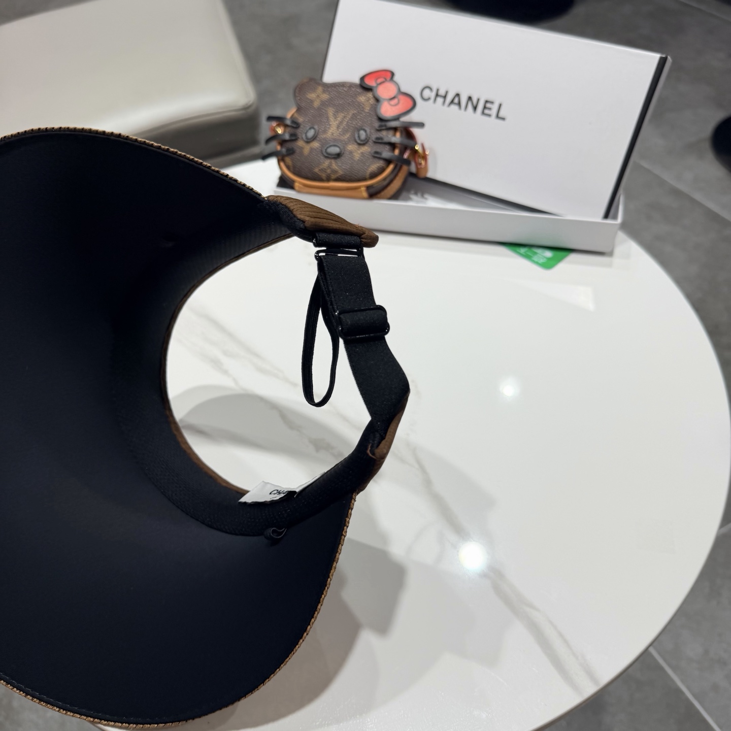 Chanel香奈儿发箍遮阳帽 空顶草帽